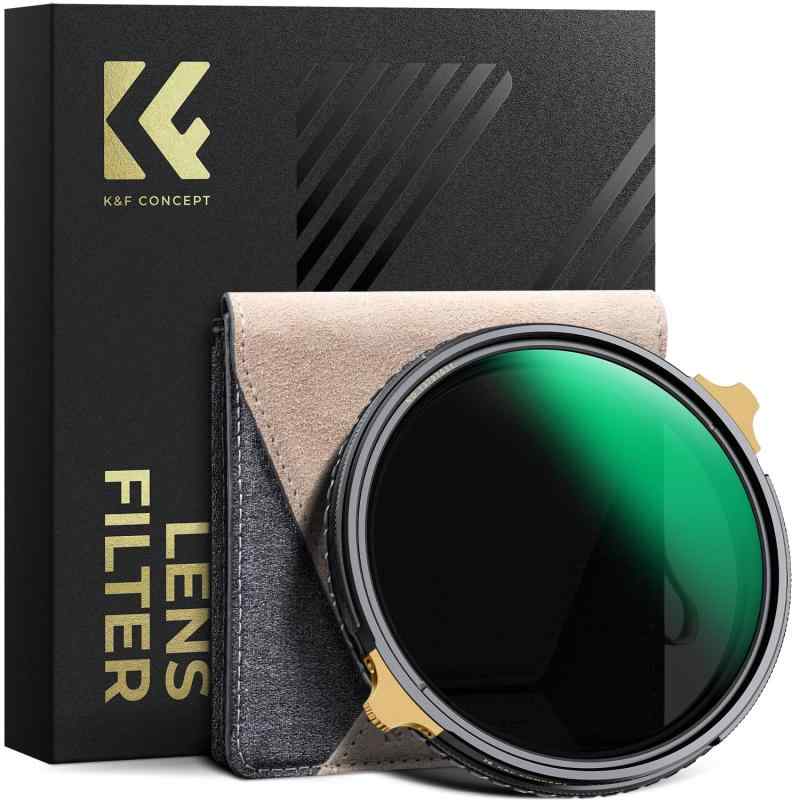 Rakuten - K&F EPT ND2-32&Lフィルター 可変NDフィルター 2in1 一枚二役 真鍮製 色かぶり 両面36層ナノコーティング 撥水・防汚 キズ防止 超低反射0.15% 超薄枠 ケラレ（Nano-Xcel Pro）