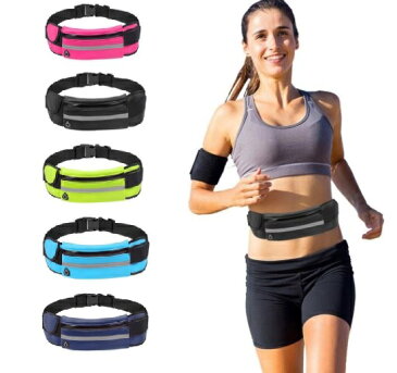 ウエストポーチ ウエストバッグ ボディバッグ スリム 防水 コンパクト 身体にフィット 邪魔にならない ランニング ツーリング ウォーキング フィットネス バッグ