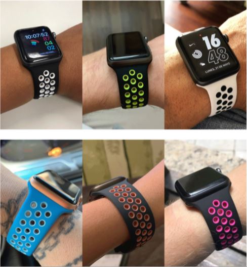 ���åץ륦���å� ���ꥳ��٥�� �إ٥�� ��ޯ�� ���ݡ��� ��ư ���ꥳ�� Apple watch band �ߴ��� 44mm 42mm 40mm 38mm Series 6 5 4 3 2 SE ���� �ɿ�