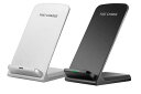 ワイヤレス充電スタンド クイックチャージャー Qi iphone apple Android 簡単充電 コンパクト シンプル ギフト プレゼント モノクロ スピ...