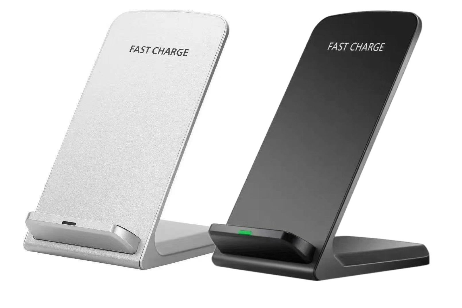ワイヤレス充電スタンド クイックチャージャー Qi iphone apple Android 簡単充電 コンパクト シンプル ギフト プレゼント モノクロ スピード充電 ワイヤレス