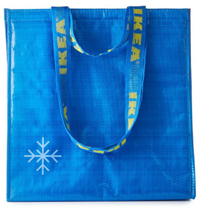 IKEA イケア FRAKTA フラクタ クーラーバッグ 保冷バッグ ブルー38x40 クーラーバッグ トートバッグ エコバッグ ジム 習い事 収納 カバン バック シンプル 丈夫のサムネイル