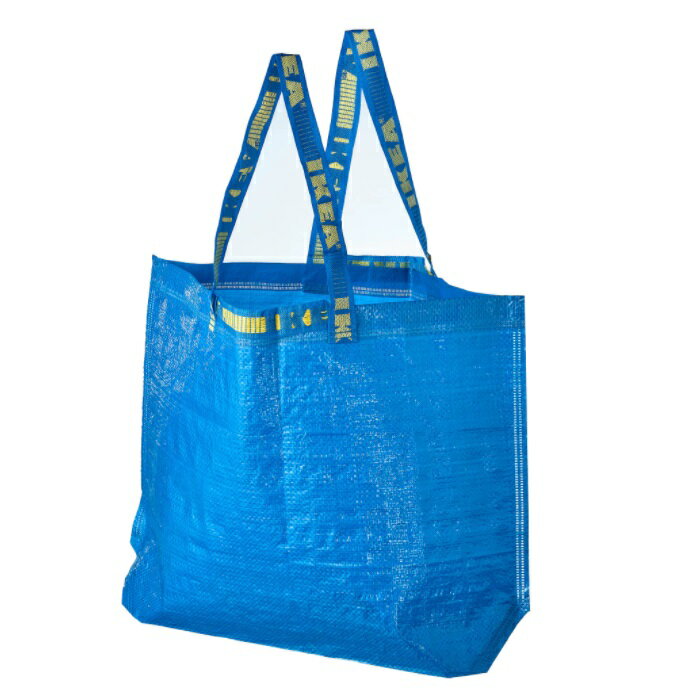 IKEA イケア FRAKTA フラクタ キャリーバッグ M ブルー45x18x45 36l 大容量 トートバッグ エコバッグ ジム 習い事 収納 カバン バック シンプル 丈夫のサムネイル