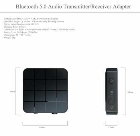 Bluetoothトランスミッターレシーバー送受信ワイヤレス化車オーディオ機器イヤホンスピーカー簡単接続