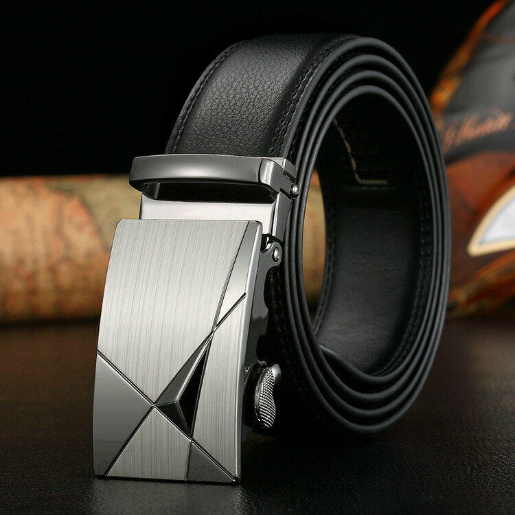 ベルト 革製 本革 牛革 オートロックベルト メンズ カジュアル ゴルフ スーツ スポーツ お洒落  ...