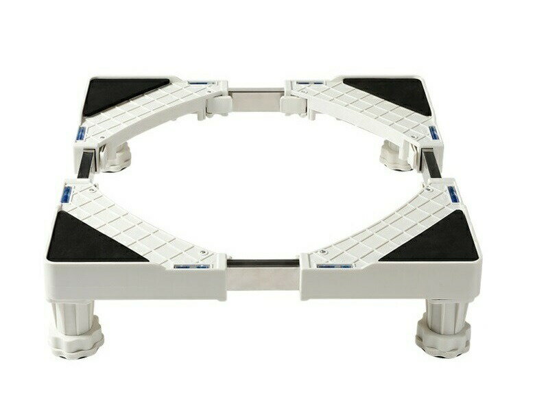 洗濯機 置き台 サイズ調節可能 耐震 かさ上げ台 台 簡単設置 簡単組み立て 工具要らず 防水 洗濯パン 台座 滑り止め 減音効果 水平器付