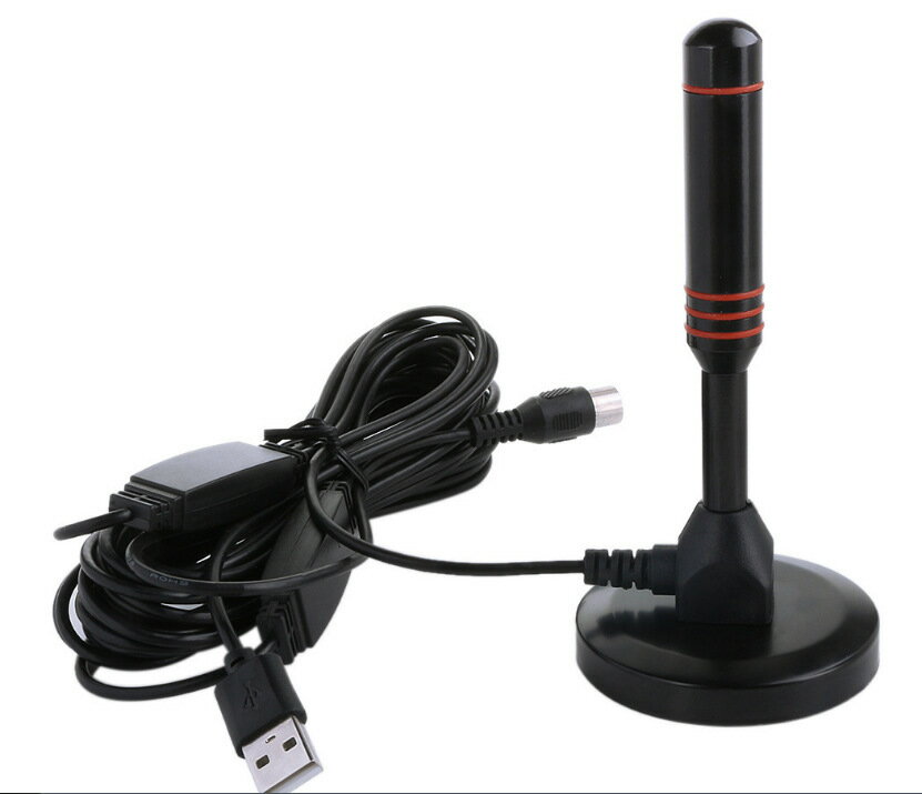 室内アンテナ USB式 受信範囲 4K HDTV 360度全方位受信 アンテナ テレビアンテナ 磁石内蔵 設置簡単 全種類 UHF VHF IEC SMA 対応 ブラック 車載アンテナ
