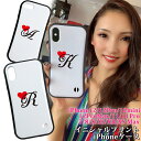 イニシャルプリント スクエア iPhoneケースiPhone14 iPhone14Pro iPhone13 iPhone13Pro iPhone12 iPhon...