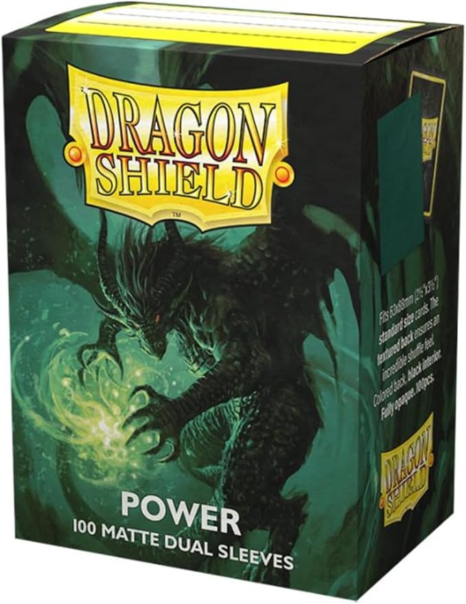 Card Games - ドラゴンシールド スタンダードサイズ デュアルマット パワー AT-15063 100枚入り 内寸63×88mm スリーブ