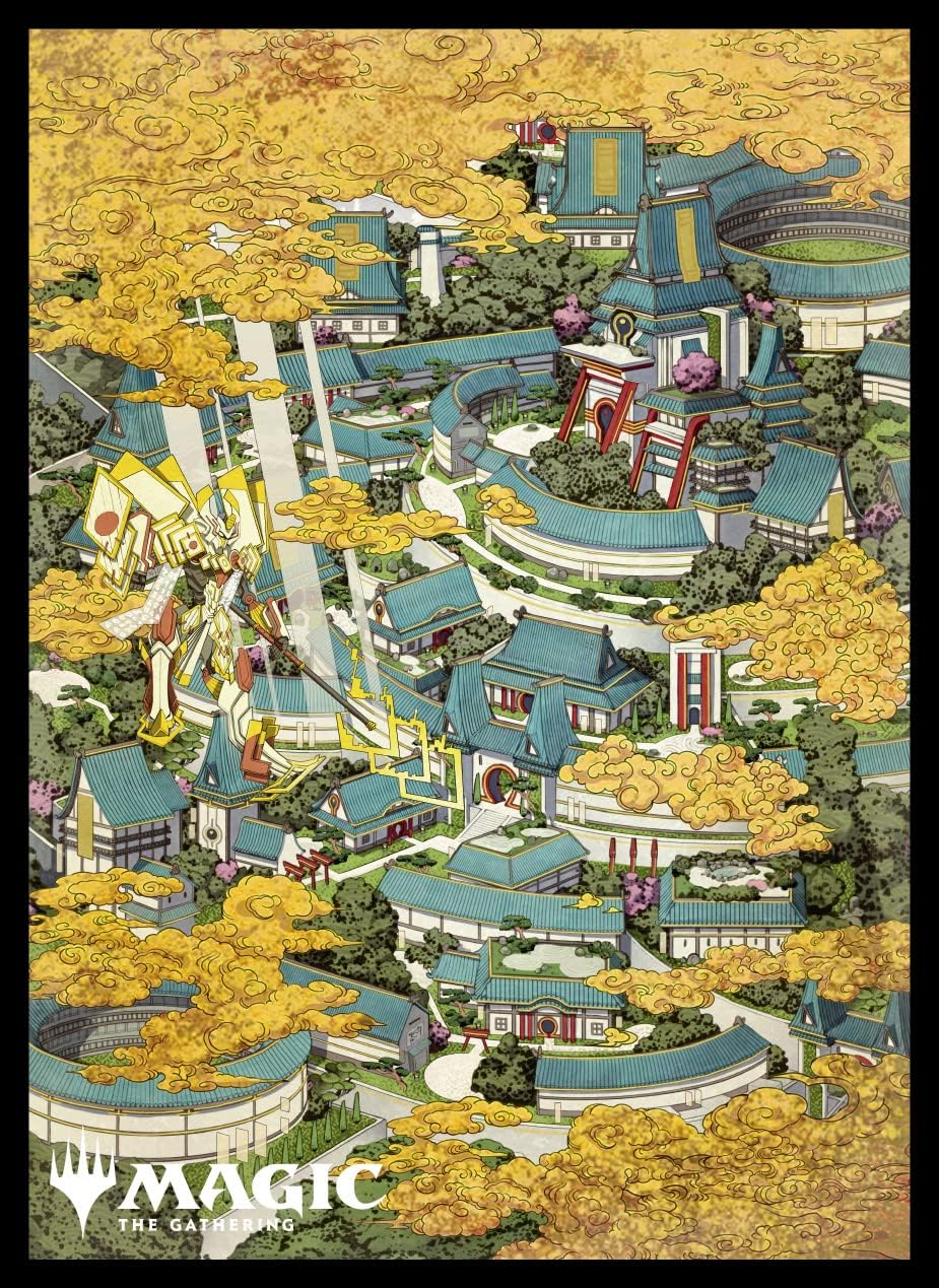 マジック：ザ ギャザリング プレイヤーズカードスリーブ 『神河：輝ける世界』「浮世絵」土地 《平地》 (B) MTGS-213