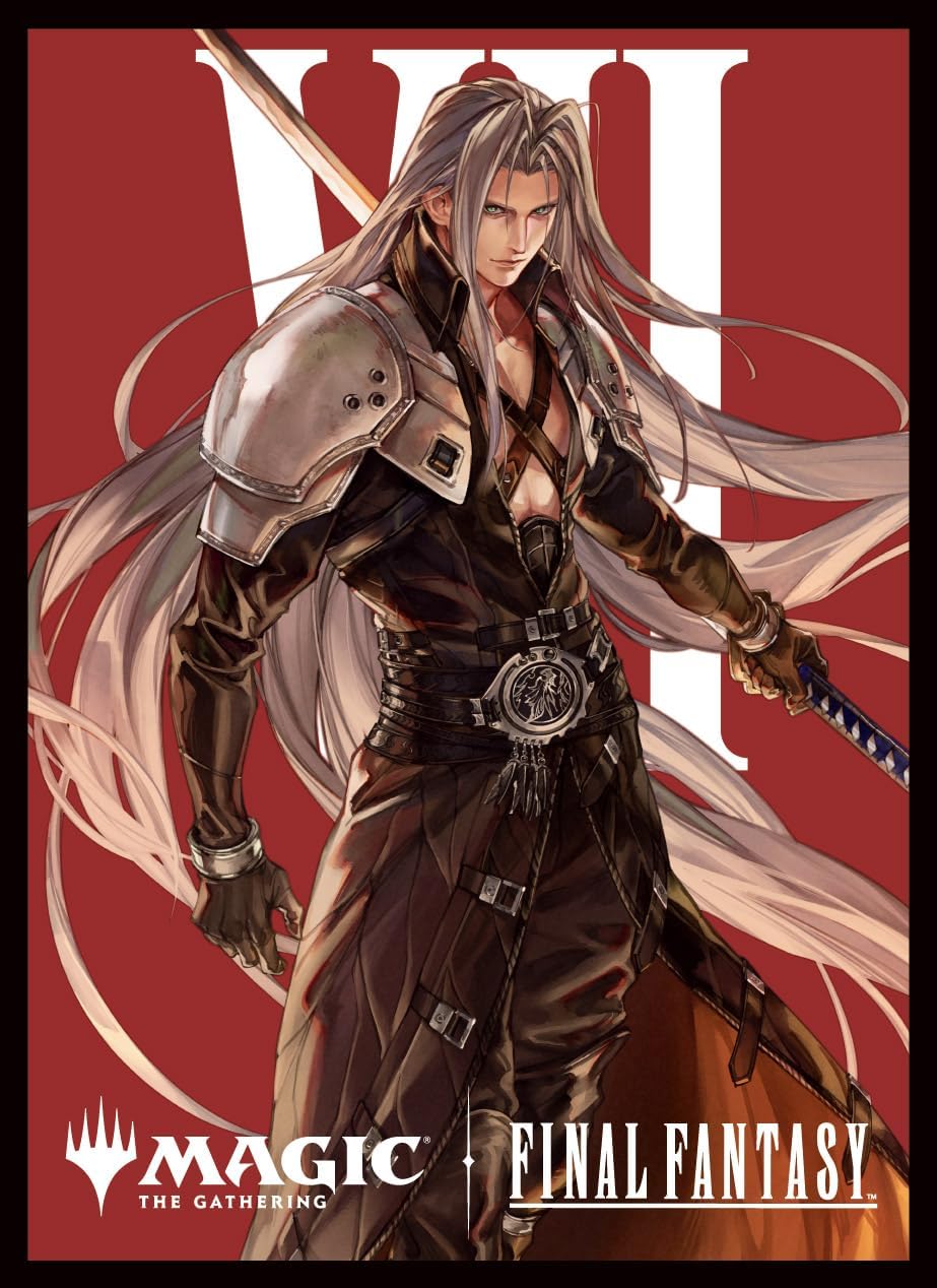 エンスカイ マジックザギャザリング——FINAL FANTASY プレイヤーズカードスリーブ キャラクター ボーダーレス版 威名のソルジャー、セフィロス【MFS-32】