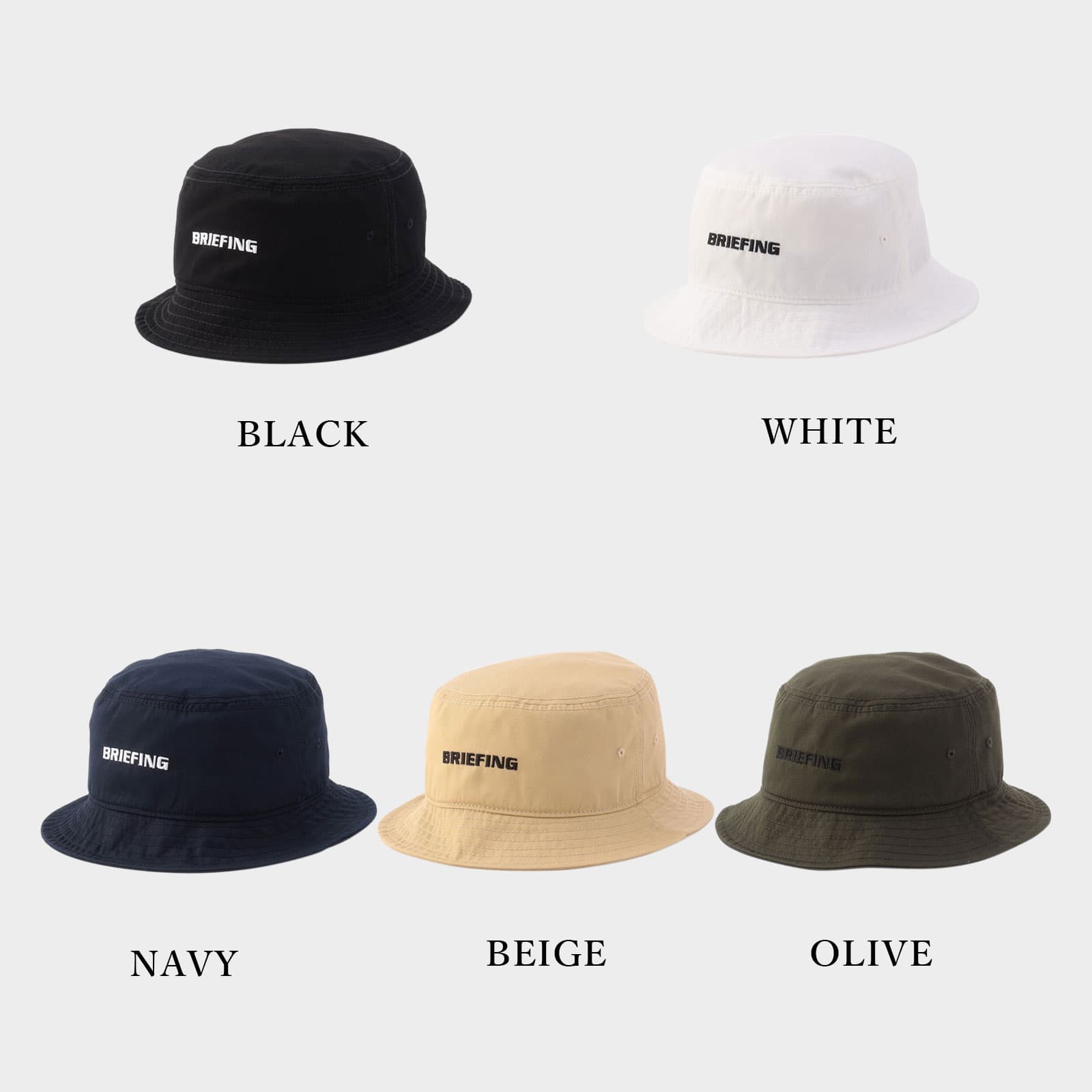 正規品 ブリーフィング ゴルフ BRIEFING GOLF 帽子 ハット バケットハット MS BASIC HAT ベーシックハット メンズ レディース URBAN ATHLETE アーバンアスリート ブランド おしゃれ 日よけ 通気性 深め ブラック ホワイト ネイビー ベージュ カーキ 黒 白 BRG241M92 2