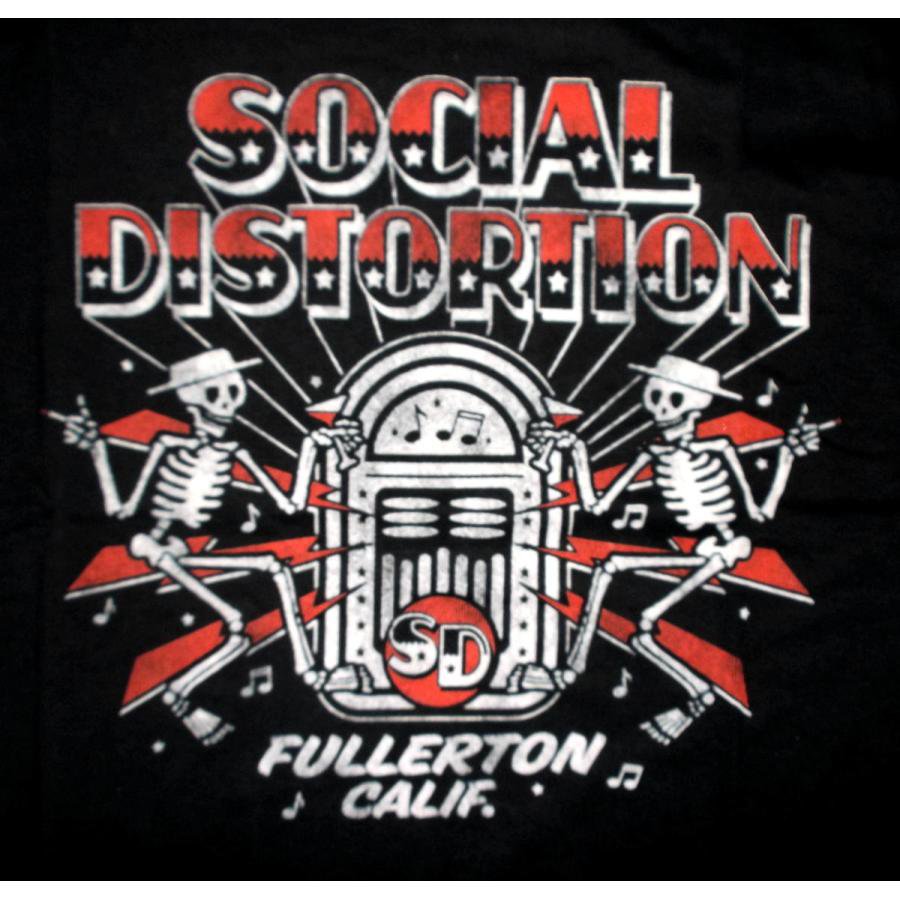 ソーシャル ディストーション Tシャツ Social Distortion JUKEBOX SKELLY 正規品 ロックTシャツ バンドTシャツ