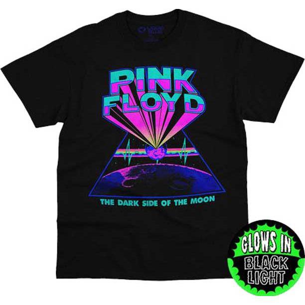 ピンク フロイド Tシャツ PINK FLOYD DARK SIDE BLACKLIGHT 正規品 狂気 ブラックライト対応 ロックTシャツ バンドTシャツ