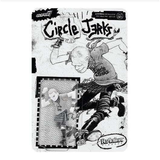 サークル ジャークス Re Action フィギュア Circle Jerks ReAction Figure Skank Man (Grayscale) Super7 パンク TOY