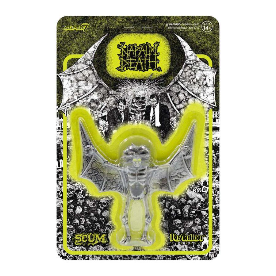 ナパーム デス Re Action フィギュア Napalm Death ReAction Figure - Scum Demon (Lime Green) Super7 パンク TOY