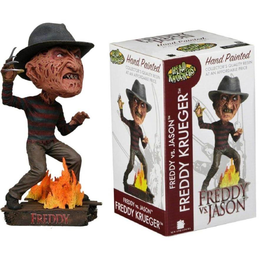 エルム街の悪夢 フレディ フィギュア Freddy VS Jason Nightmare On Elm Street Freddy Krueger 7" Head Knocker NECA 首振り人形 TOY
