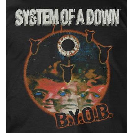 システム オブ ア ダウン Tシャツ System Of A Down B.Y.O.B. 正規品 S.O.A.D. ロックTシャツ バンドTシャツ