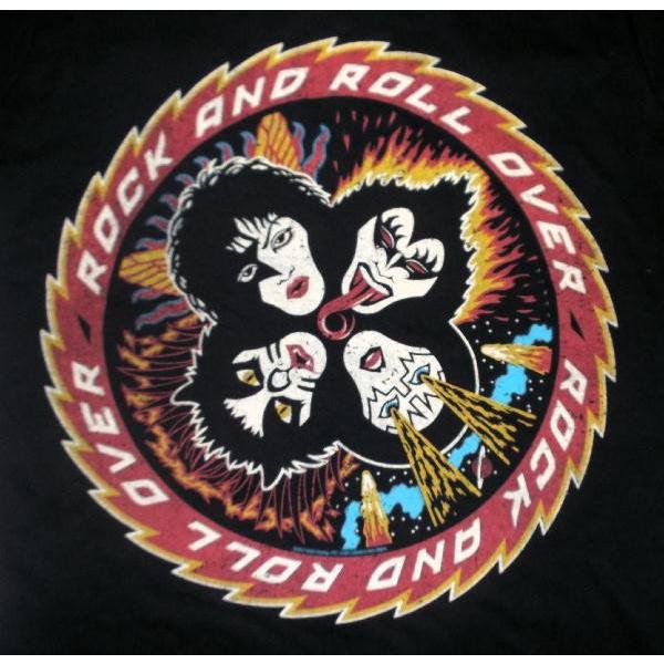 キッス Tシャツ KISS 地獄のロックファイアー 正規品 ROCK AND ROLL OVER ロックTシャツ バンドTシャツ