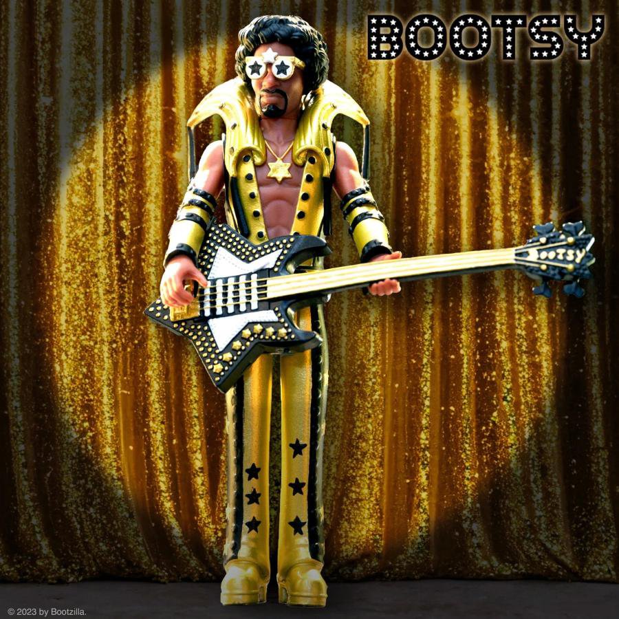 ブーツィー コリンズ Re Action フィギュア Bootsy Collins (Black And Gold) REACTION FIGURE Super7 正規品 TOY