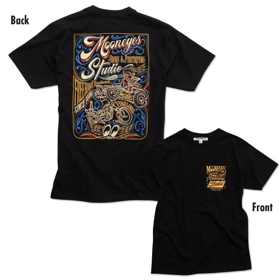 ムーンアイズ Tシャツ MOON Sign & Pinstriping Studio 26 MOONEYES 正規品