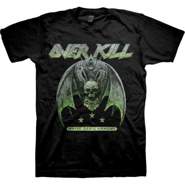 オーバー キル OVERKILL Tシャツ WHITE DEVIL ARMORY 正規品 ロックTシャツ バンドTシャツ