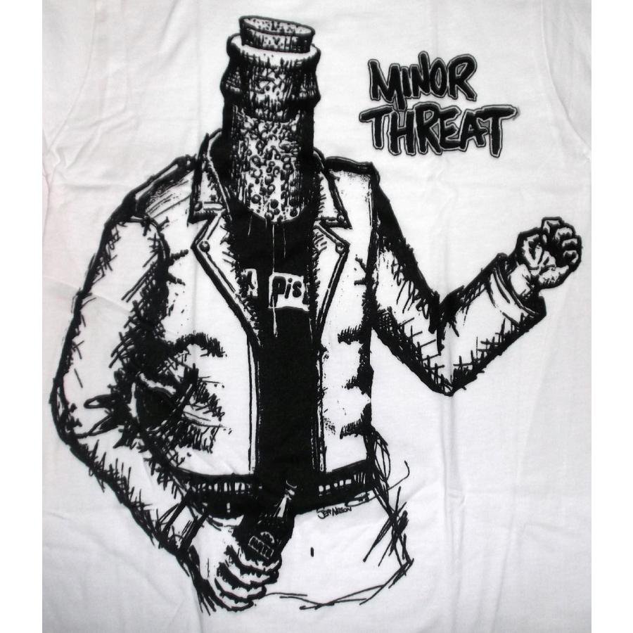 マイナー スレット Tシャツ Minor Threat BOTTLEMAN 正規品 ロックTシャツ