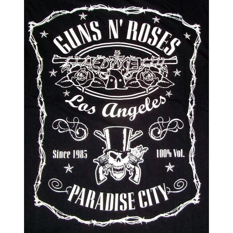 ガンズ アンド ローゼス Tシャツ Guns N' Roses Paradise City Label 正規品