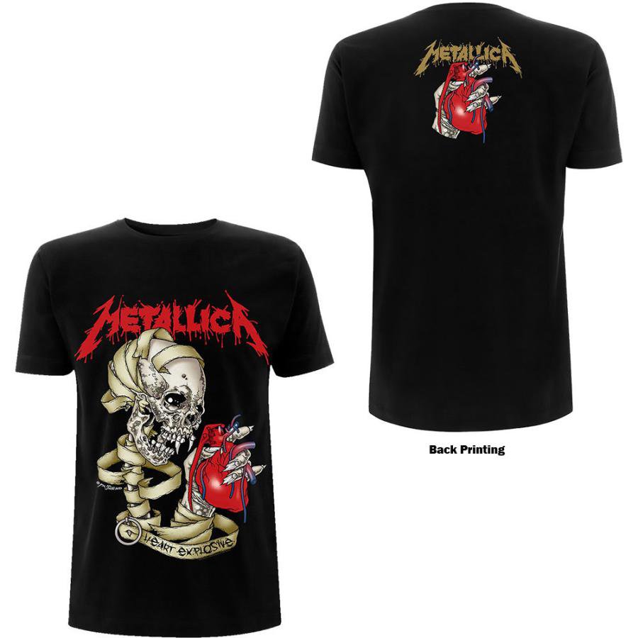 メタリカ Tシャツ METALLICA HEART EXPLOSIVE 正規品 ロックTシャツ バンドTシャツ