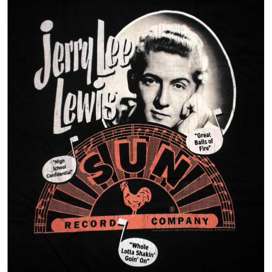 サン レコード Tシャツ Sun Record JERRY LEE LEWIS MUSIC NOTE SONG US正規品 ジェリー リー ルイス ロックTシャツ バンドTシャツ