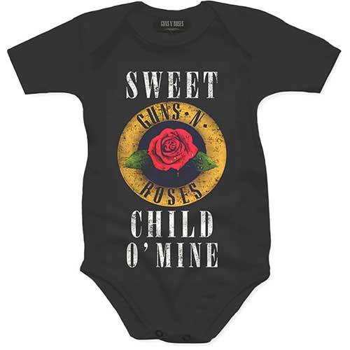 ガンズ アンド ローゼス ロンパース Guns N' Roses CHILD O' MINE ROSE 正規品 薔薇 Kids & Baby ベビー服
