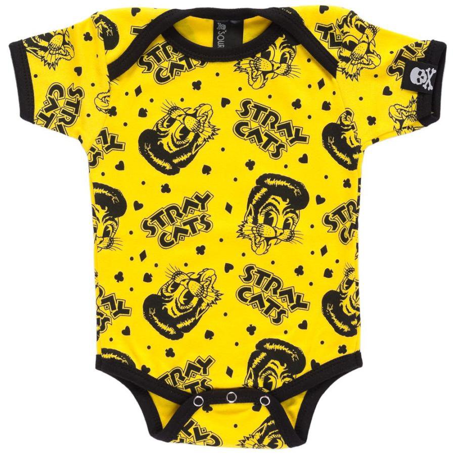 ストレイ キャッツ ロンパース Stray Cats マルチ プリント 正規品 Kids & Baby ロックTシャツ バンドTシャツ