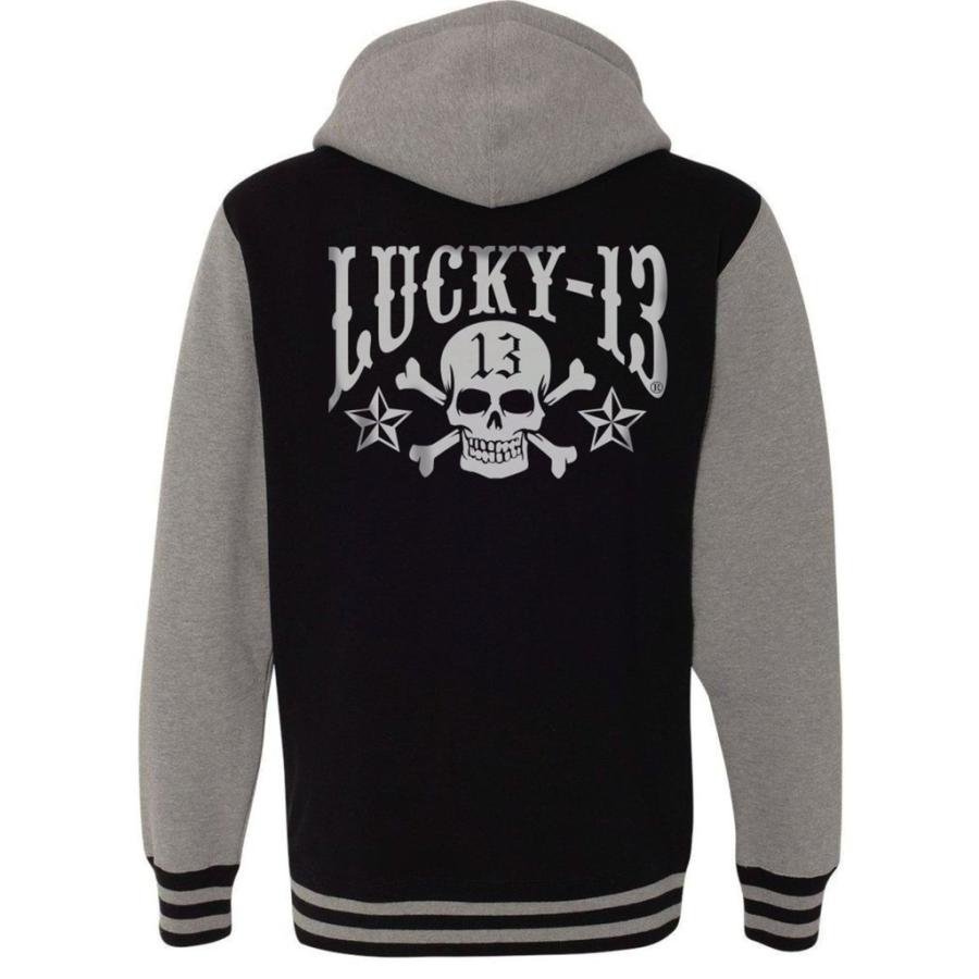 ラッキー13 パーカ LUCKY13 Skull Star Zip Hoodie パーカー