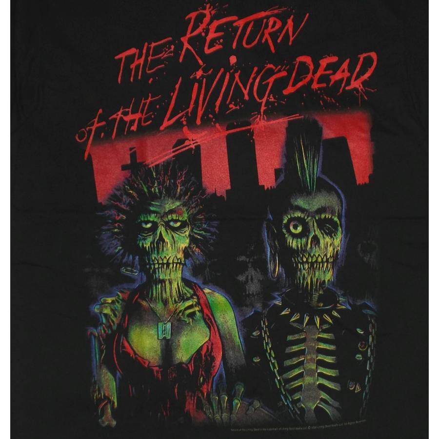 バタリアン Tシャツ THE RETURN OF THE LIVING DEAD ZOMBIES POSTER 正規品 ゾンビ 映画