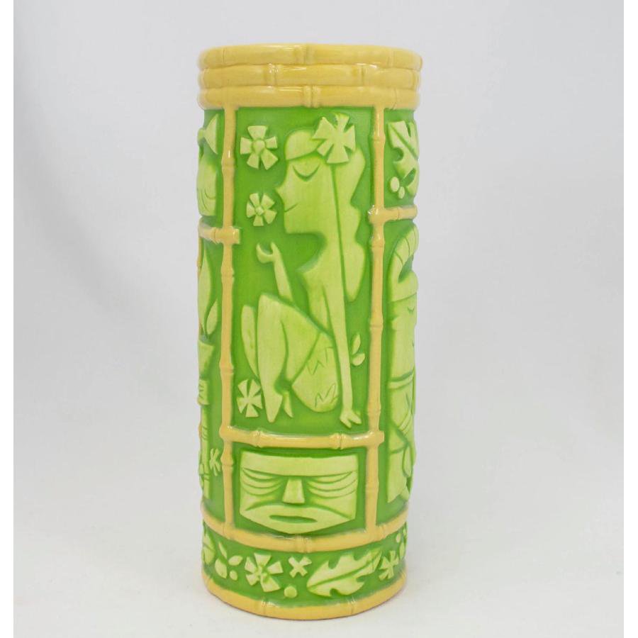 Tiki Farm ティキ マグ ISLAND STYLE TIKI MUG, GREEN WASH, by Derek Yaniger