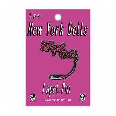 ニューヨーク ドールズ ピンズ バッジ New York Dolls Logo Pin 正規品 Johnny Thunders 関連 雑貨 アクセサリー バッジ ロックTシャツ バンドTシャツ