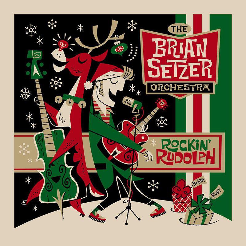 ブライアン セッツァー ポスター Brian Setzer by Derek Yaniger 限定品 雑貨 POSTER