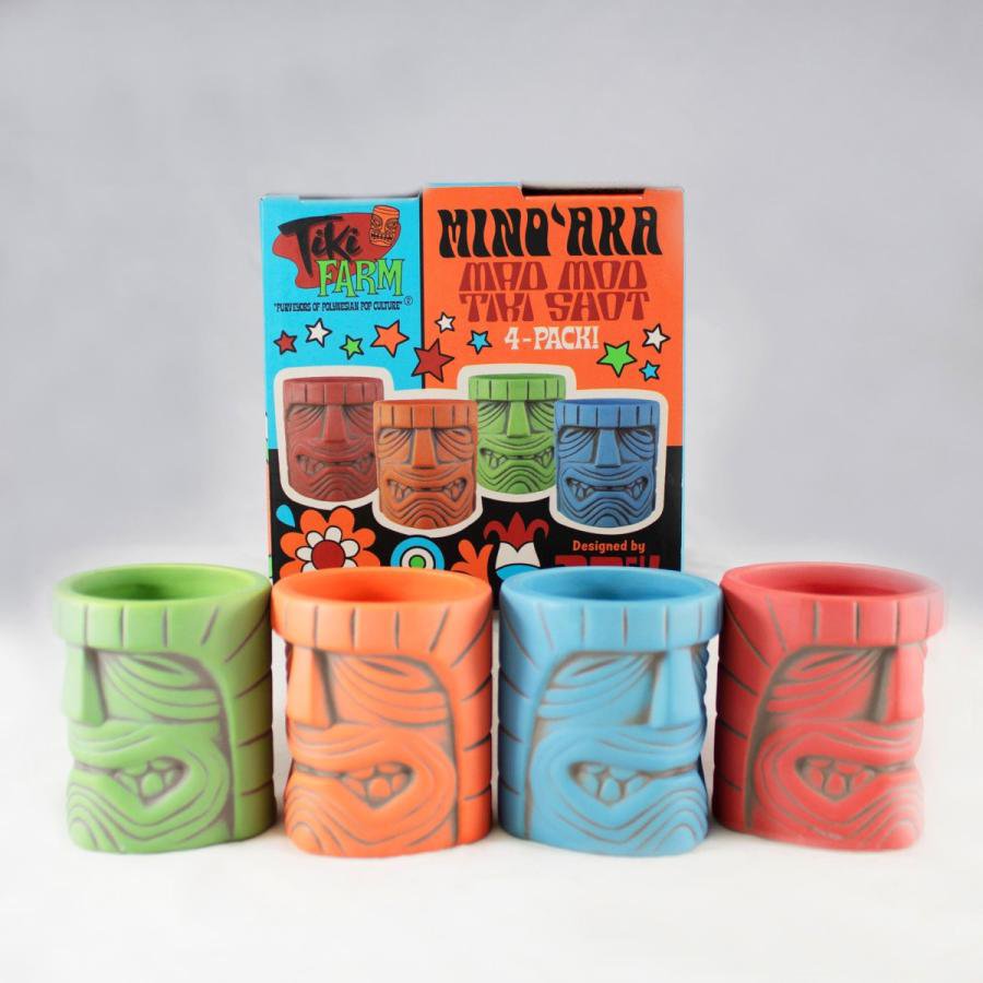 Tiki Farm ティキ ファーム ショット マグ MINO'AKA 4pセット by Derek Yaniger 雑貨