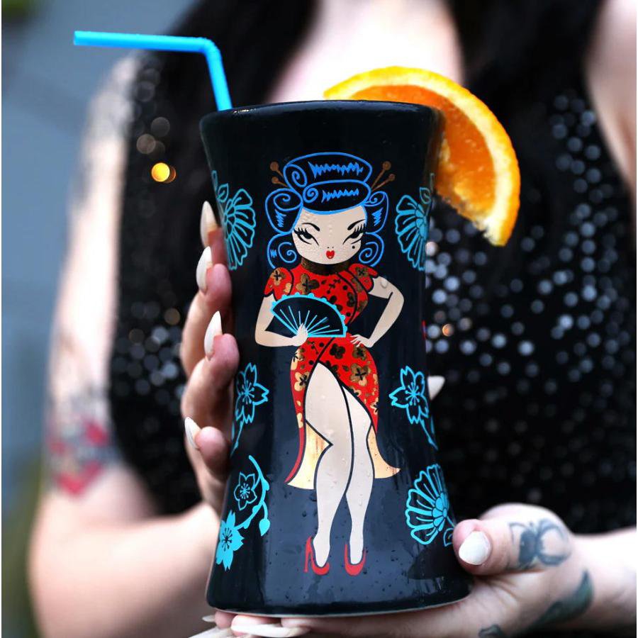 Tiki Farm ティキ ファーム マグ Geisha Girl by Claudette Barjoud aka Miss Fluff MUG 雑貨