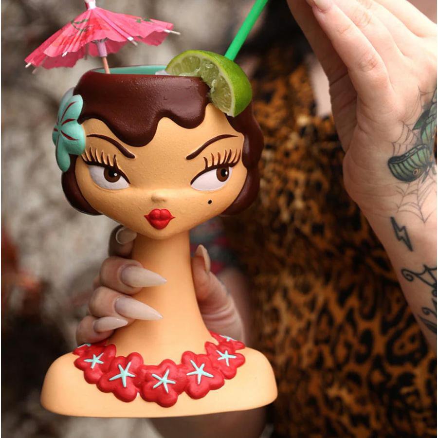 Tiki Farm ティキ ファーム マグ The Seductress Chalice by Claudette Barjoud aka Miss Fluff MUG 雑貨 ピンナップ ガール