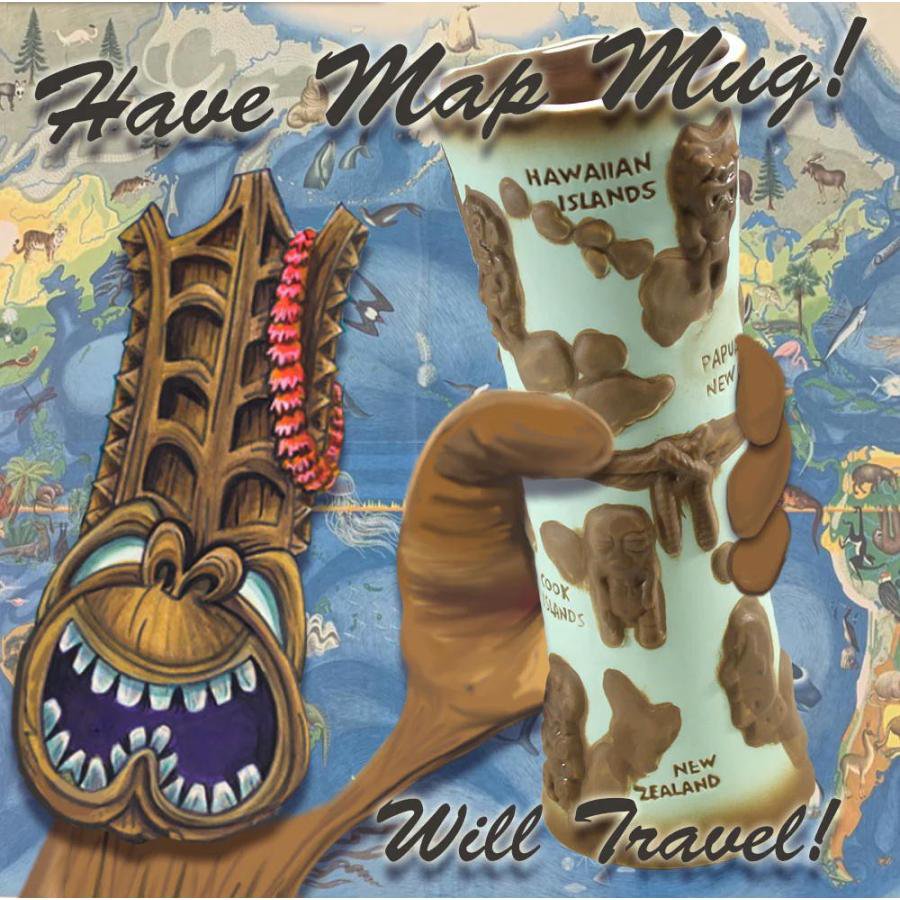 Tiki Farm ティキ ファーム マグ DISCOVERY POLYNESIA MAP MUG by Ken Ruzic 雑貨