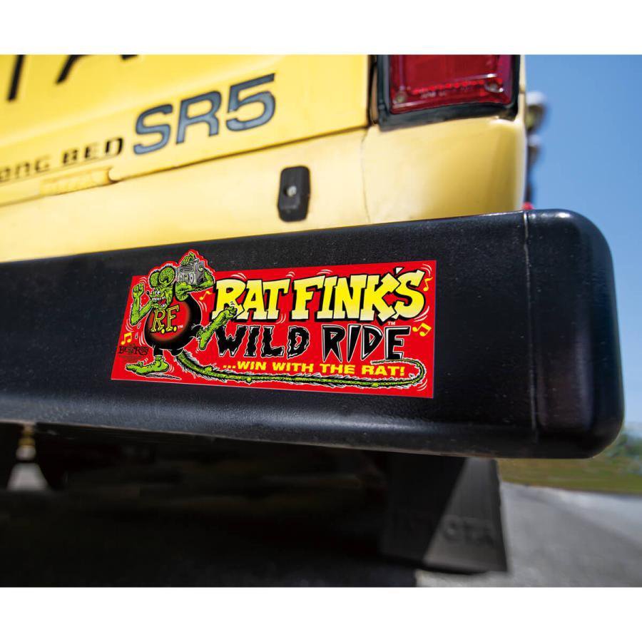 ラット フィンク Rat Fink バンパー ステッカー Wild Ride Bumper Sticker