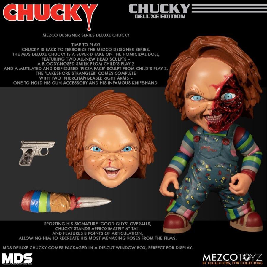 チャッキー ロト フィギュア Child's Play 3 Chucky Bloody Noose & Pizza Face MEZCO TOY