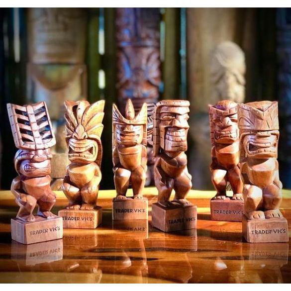 木彫り ティキ像 13体セット ハワイ 置物 ハワイ雑貨 TIKI