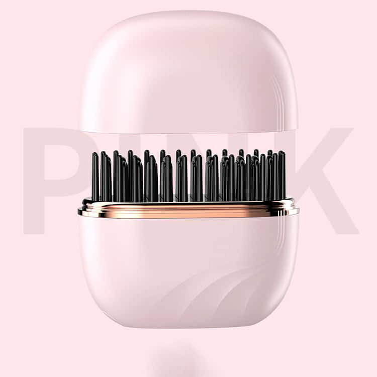 ストレート ブラシアイロン コンパクト ストレートアイロン 3段階温度調整 Type-C充電式 火傷防止 ヘアアイロン 旅行 コードレス ヘアアイロン クセ毛直し ヘアアイロン 持ち運び ヒートブラシ 出張 通学 通勤 mumei365-10003691 無名商店 サンプル画像3