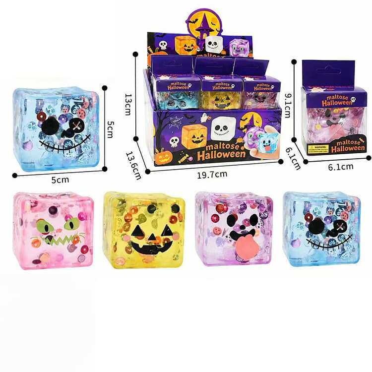 4個セット ハロウィン スクイーズ もちもち 低反発 おもちゃ リラックス 握る ブラインドボックス 減圧グッズ 柔らかい ふわふわ 減圧おもちゃ ストレス解消グッズ 持ち運び便利 可愛い プレゼント ギフト 子供 大人 mumei365-10010378 無名商店 サンプル画像3
