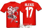 アーセナル "Alexis Sanchez"Tシャツ レッド【Arsenal/サッカー/プレミアリーグ/アジアツアー/アレクシス・サンチェス/チリ代表】ENG03　お取り寄せ対応可能