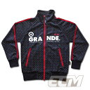 【SALE30%OFF】GRANDE カラフルドットトランスファージャージ ブラック x レッド【グランデ/サッカー/フットサル/サポーター/ジャケット/ジャー...