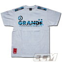 GRANDE CAMO プロトタイプ Tシャツ ホワイト x サックスブルー◆メール便対応商品◆GRN2014SS