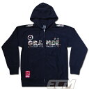 GRANDE 迷彩プロトタイプ スウェットジップパーカー ブラックxカーキ【グランデ/サッカー/フットサル/サポーター/トレーニング】GRN2014AW GRN...